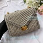 Top Copy Michael Kors Whitney Grey Quilted Leather Chain Shoulder Bag